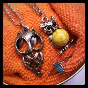 Do you LOVE Owls??? ~Owl jewelry lot~